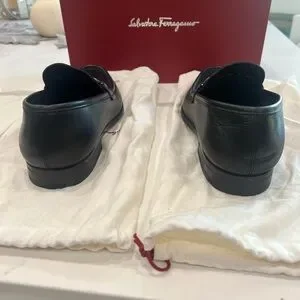 Men’s Ferragamo reversible horse-bit black loafers box + dust bags size 8.5 m_67ef3cac149377611ce371bc.jpg main image 3